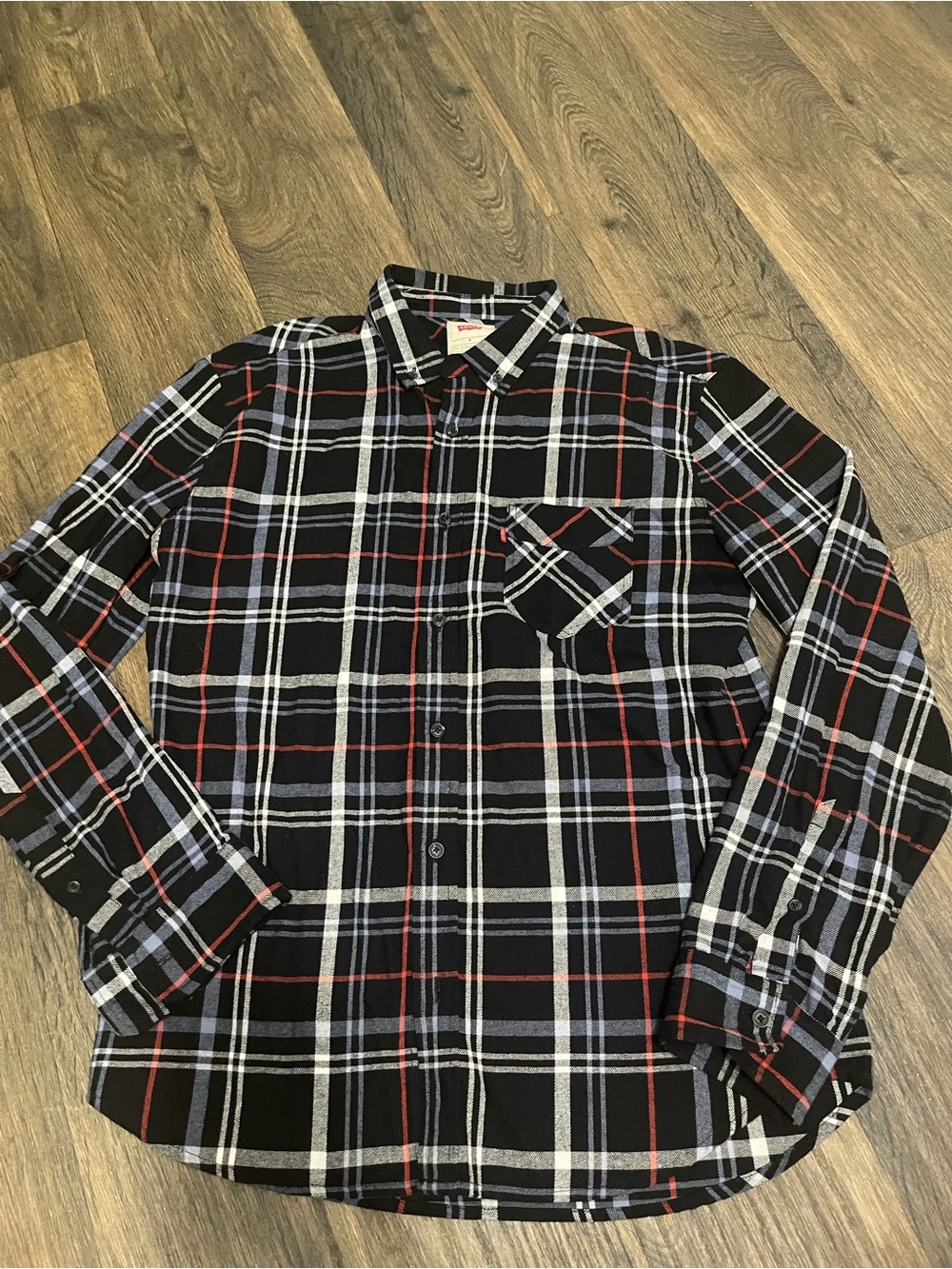 Levi's Men's Plaid Flannel Button Down Shirt